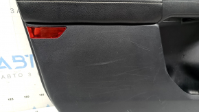 Ornamente ușă față stânga Ford Escape MK4 20-22 tip 2, negru, cotiera piele neagră, ornament gri, cu mâner, zgârieturi