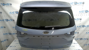 Hayon fără geamuri Ford Escape MK4 20-22 albastru GP, cu eleron, stop, trapez, braț și capac ștergător, zgârieturi pe geam, denivelare, braț ștergător crăpat