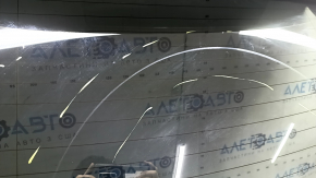 Hayon fără geamuri Ford Escape MK4 20-22 albastru GP, cu eleron, stop, trapez, braț și capac ștergător, zgârieturi pe geam, denivelare, braț ștergător crăpat