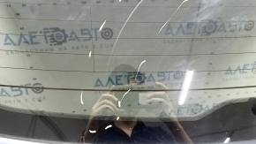 Hayon fără geamuri Ford Escape MK4 20-22 albastru GP, cu eleron, stop, trapez, braț și capac ștergător, zgârieturi pe geam, denivelare, braț ștergător crăpat