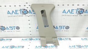 Ornament stâlp central, curea superioară, stânga, Ford Fusion mk5 17-20, gri, zgârieturi