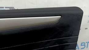 Ornamente ușă față dreapta Ford Escape MK4 20-22 tip 2, negru, cotiera piele neagră, ornament gri, cu mâner, zgârieturi