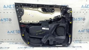 Ornamente ușă față dreapta Ford Escape MK4 20-22 tip 2, negru, cotiera piele neagră, ornament gri, cu mâner, zgârieturi