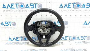 Volan fără manevrabilitate Ford Fusion mk5 17-20, piele neagră, încălzit, uzat