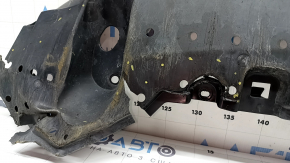 Защита переднего бампера Toyota Prius V 12-17 надрывы, затерта
