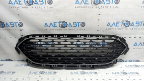 Grilă radiator Ford Escape MK4 20-22, neagră lucioasă, ramă cromată, fragment cromat lipsă, suport crăpat, suport rupt