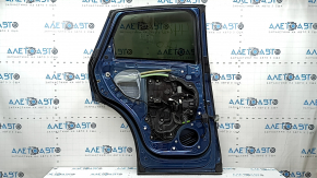 Ansamblu ușă spate stânga Mazda CX-5 17-25, nuanțat, albastru 45B, denivelare, zgârieturi, ornamentele se desprind