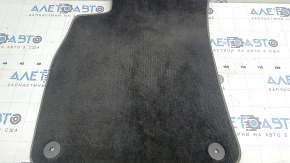 Covoraș textil stânga față pentru Audi A6 C8 19-25, gri închis cu margini gri deschis, gata de curățat