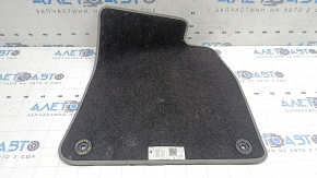 Covoraș textil stânga față pentru Audi A6 C8 19-25, gri închis cu margini gri deschis, gata de curățat