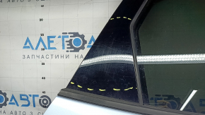 Ansamblu ușă spate dreapta Ford Escape MK4 20-26 albastru GP, garnitură cromată superioară, zgârieturi pe garnituri, uzată