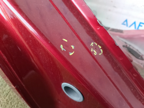 Aripă spate dreapta Ford C-max MK2 13-18, tăiată cu stâlpul central, roșie, ruginită, după reparație, ruptă