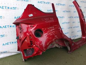 Aripă spate dreapta Ford C-max MK2 13-18, tăiată cu stâlpul central, roșie, ruginită, după reparație, ruptă