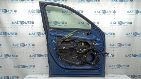 Дверь в сборе передняя левая Mazda CX-5 17-25 keyless, триплекс, синий 45B, тычки, царапины на накладке