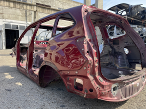 Aripă spate stânga Subaru Forester 19-24 SK pe caroserie, roșie, coroziune, denivelare