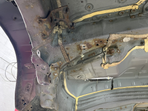 Aripă spate stânga Subaru Forester 19-24 SK pe caroserie, roșie, coroziune, denivelare