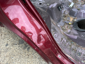 Aripă spate dreapta Subaru Forester 19-24 SK pe caroserie, roșie, coroziune, lovituri, denivelări