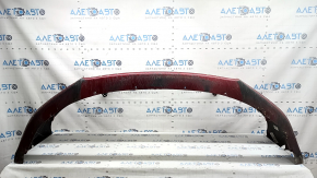 Bara față nefinisată Lincoln MKZ 17-20, fără senzori de parcare, fără cârlig de remorcare, roșie, uzată, zgârieturi, ciobiri, găuri care nu provin din fabrică, presată, suport crăpat, rupturi