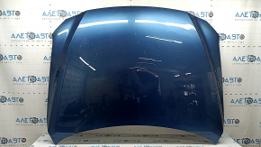 Капот голый Mazda CX-5 22-25 сталь, синий 45B, в пленке, вмятины, тычка, отклеился усилитель