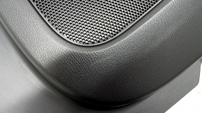 Ornament ușă, placă dreapta față, Mazda CX-5 17-23, negru, cotieră, piele maro, ornamente cu mulaj cromat sub braț, BOSE, lovituri, uzat