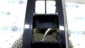 Ornament control ridicare geam stânga față Mazda CX-5 17-25, negru lucios, cu ornament cromat, zgârieturi