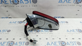 Ansamblu oglindă retrovizoare stânga Lincoln MKZ 17-20 11 pini, semnalizare, încălzită, proiecție, cromată, roșie cu crom