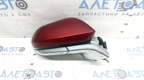 Ansamblu oglindă retrovizoare dreapta Lincoln MKZ 17-20 11 pini, semnalizare, încălzită, proiecție, cromată, roșie cu crom