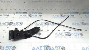 Кронштейн ручки открытия замка капота подкапотного Audi A6 C8 19-20 с тросиками, сломано крепление тросика