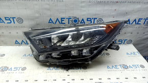 Фара передняя левая Toyota Rav4 19-24 отражатель, черная, USA built царапины