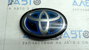 Эмблема переднего бампера Toyota Rav4 19-24 hybrid под радар, царапины, сломано крепления