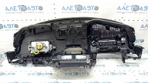 Торпедо передняя панель с AIRBAG Mazda CX-5 17-25 черная, под проекцию