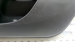 Ornamente ușă, placă dreapta față, Lincoln MKZ 17-20, negru cu inserție din piele neagră, cotieră din piele neagră, inserție din aluminiu, sub tweeter, cu iluminare, cu mâner, cu butoane de închidere centralizată, buton, pentru curățare chimică