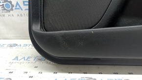 Ornamente ușă, placă dreapta față, Lincoln MKZ 17-20, negru cu inserție din piele neagră, cotieră din piele neagră, inserție din aluminiu, sub tweeter, cu iluminare, cu mâner, cu butoane de închidere centralizată, buton, pentru curățare chimică