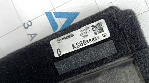 Podea portbagaj neagră pentru Mazda CX-5 22-25. Reversibilă, ușor de curățat