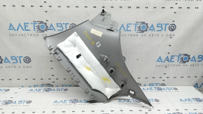 Ornament stâlp spate în spatele geamului, stânga, Jeep Grand Cherokee WL 22-23, partea din spate, gri, sub buton, cu dop, zgârieturi, necesită curățare