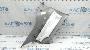 Ornament stâlp spate în spatele geamului dreapta, Jeep Grand Cherokee WL 22-23, partea din spate, gri, cu dop, zgârieturi, necesită curățare, ghidaj rupt
