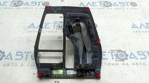 Накладка шифтера КПП Toyota Rav4 19-25 черная, с чехлом, трещины