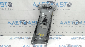 Ornament stâlp central, curea superioară, stânga, Jeep Grand Cherokee WL 21-23, gri, cu dop, zgârieturi