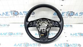 Volan fără volan Mazda CX-5 20-25, piele neagră, încălzit, cusături gri, zgârieturi, necesită curățare