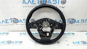Руль голый Mazda CX-5 20-25 кожа черная с подогревом, серая строчка, царапины, под чистку