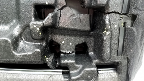 Pernă banchetă spate, rândul 2, Jeep Grand Cherokee WL 22-24, piele, cusături gri negru, încălzită, spumă crăpată, necesită curățare chimică, fragment de spumă lipsă