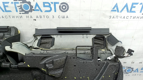 Pernă banchetă spate, rândul 2, Jeep Grand Cherokee WL 22-24, piele, cusături gri negru, încălzită, spumă crăpată, necesită curățare chimică, fragment de spumă lipsă