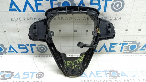 Butoanele de control al volanului pentru Toyota Venza 21-22 sunt negre cu negru lucios și cromat, zgârieturi