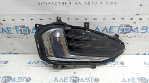Grilă bara față dreapta Ford Edge 22-24 fără proiectoare de ceață, negru lucios cu ornament cromat, ciobituri