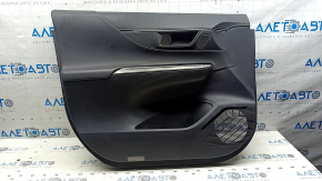 Ornamente ușă, stânga față, Toyota Venza 21-22 XLE, Limited, piele neagră cu cusături gri, ornamente gri închis, zgârieturi