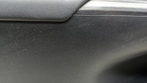 Ornamente ușă, stânga față, Toyota Venza 21-22 XLE, Limited, piele neagră cu cusături gri, ornamente gri închis, zgârieturi