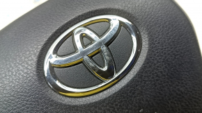 Подушка безопасности airbag в руль водительская Toyota Venza 21-24 черная, царапины