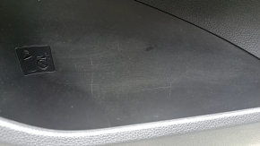 Ornamente ușă, față dreapta, Toyota Venza 21-22 XLE, Limited, piele neagră cu cusături gri, ornamente gri închis, zgârieturi