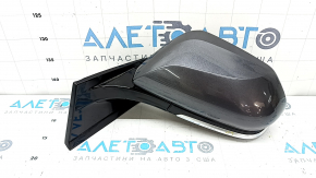 Зеркало боковое левое в сборе Toyota Prius 50 16-20 5 пинов, графит, тычка