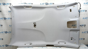 Обшивка потолка Toyota Prius 50 17-20 серая без люка, под чистку, заломы, царапина