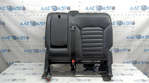 Spătar banchetă spate, rândul 2, stânga, Ford Edge 15-24, piele neagră, rabatabil electric, cu cotieră, cu centură neagră